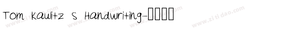 Tom Kaulitz s Handwriting字体转换